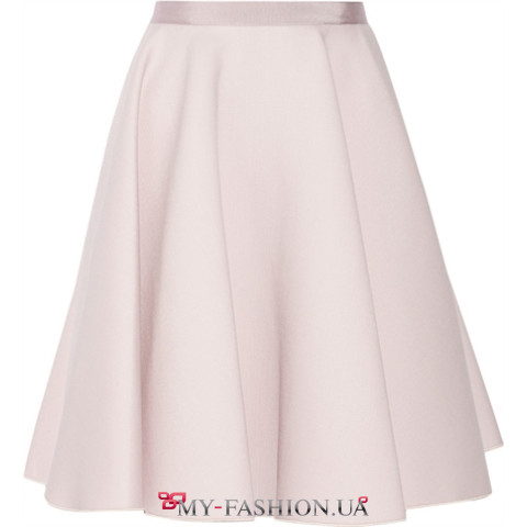 Юбка-солнце молочного цвета