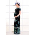 Трикотажное платье с турецким рисунком для беременных