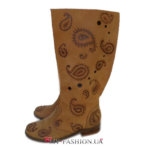 Модные сапоги без подкладки Гала Гурьянова