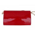 Красный лаковый клатч с застёжкой-бабочкой Красный лаковый клатч с застёжкой-бабочкой