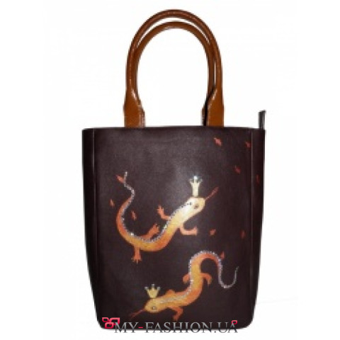 Женская сумка с рисунком ручной работы Женская сумка с рисунком ручной работы