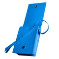 Яркая сумка-портфель голубого цвета