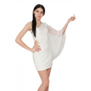 Роскошное белое платье с ручной вышивкой