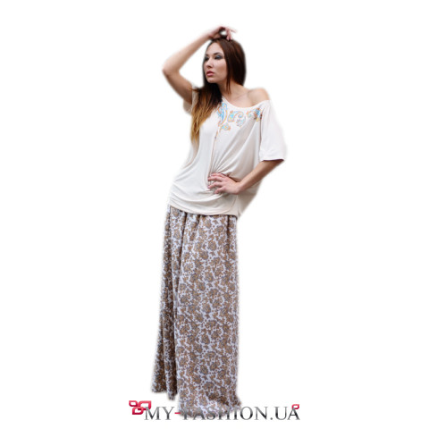 Женский костюм свободной посадки