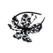 Ободок для волос "Черный принц" авторские украшения