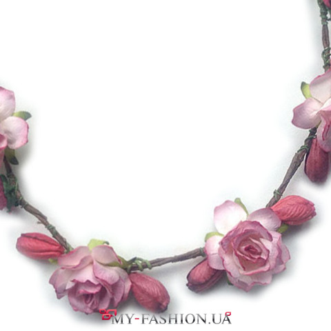 Украшения для волос виночек из миленьких цветов