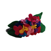 Оригинальный фетровый цветочный венок