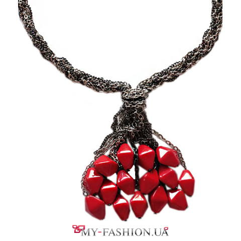 Красивое авторское колье ручной работы