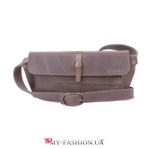 Поясная сумка с большим отделением и карманом