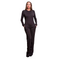 Сексуальный черный комбинезон с открытой спинкой