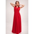 "Мак" красное выпускное платье в пол