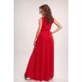 "Мак" красное выпускное платье в пол