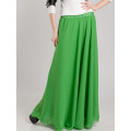 Юбка в пол насыщенного зеленого цвета