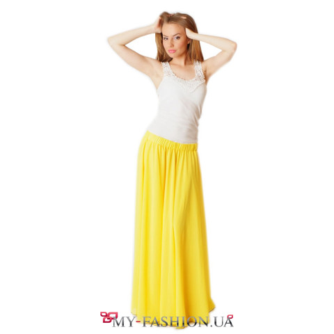 Солнечная юбка в пол