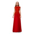 Роскошное вечернее красное платье
