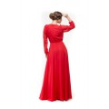 Элитное вечернее платье красного цвета