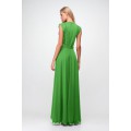 Элегантное зелёное платье без рукавов