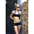 Оригинальный чёрный купальник с шортиками