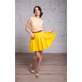 Солнечная юбка из жёлтого хлопка