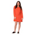 Оранжевое платье-туника для беременных