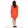 Оранжевое платье-туника для беременных