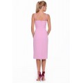 Коктейльное платье-футляр пурпурного цвета