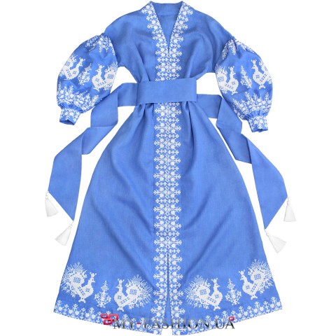 Волшебное платье с аутентичной украинской вышивкой