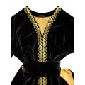 Платье-вышиванка из благородного бархата и золота