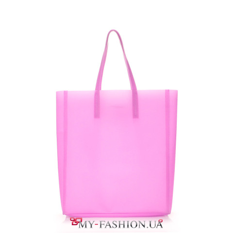 Яркая вместительная силиконовая сумка