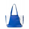 Прозрачная сумка с синими вставками