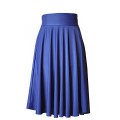 Трикотажная юбка насыщенного синего цвета