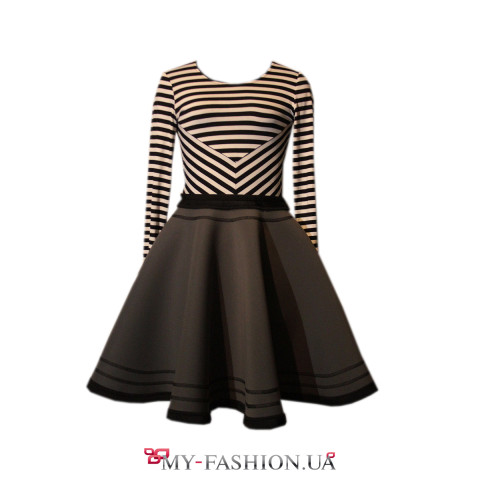 Двусторонняя пышная юбка из неопрена