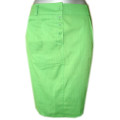 Льняная юбка-карандаш салатового цвета