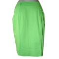 Льняная юбка-карандаш салатового цвета