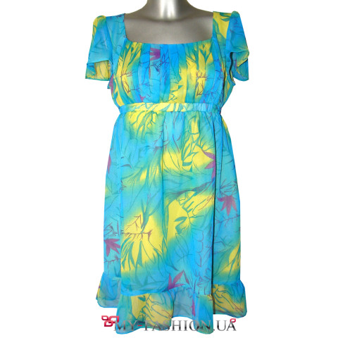 Платье-туника на шифоновой подкладке