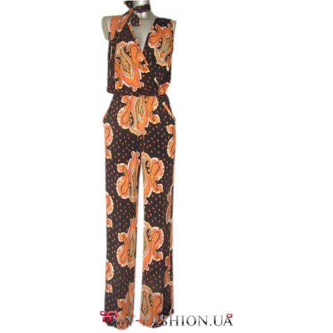 Стильный женский комбинезон из москрепа