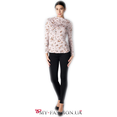 Красивые лосины чёрного цвета с карманами