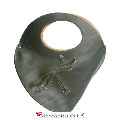 Cумка женская кожаная "Спираль"