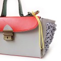 Прямоугольная сумка-портфель в стиле color block