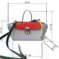 Прямоугольная сумка-портфель в стиле color block